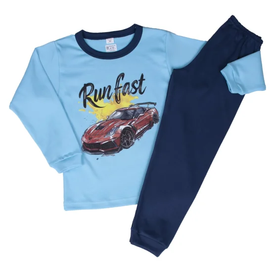 Пижами с дълъг ръкав Детска зимна пижама интерлог