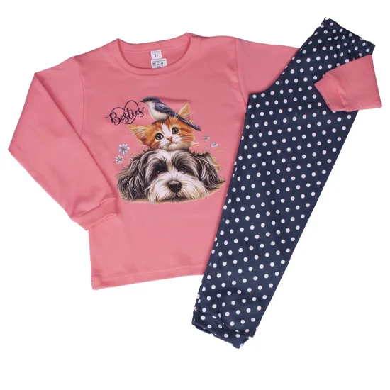 Пижами с дълъг ръкав Детска зимна пижама интерлог