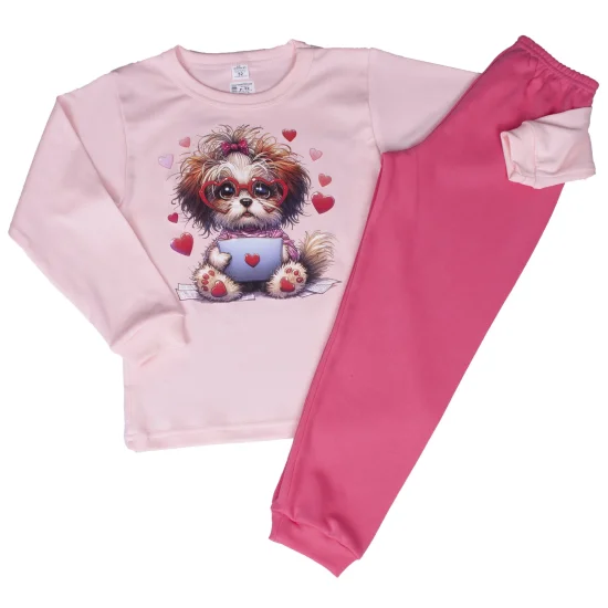 Пижами с дълъг ръкав Детска зимна пижама интерлог