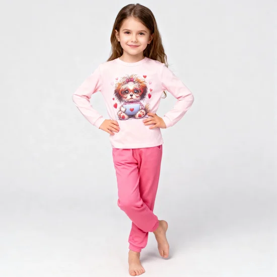 Пижами с дълъг ръкав Детска зимна пижама интерлог