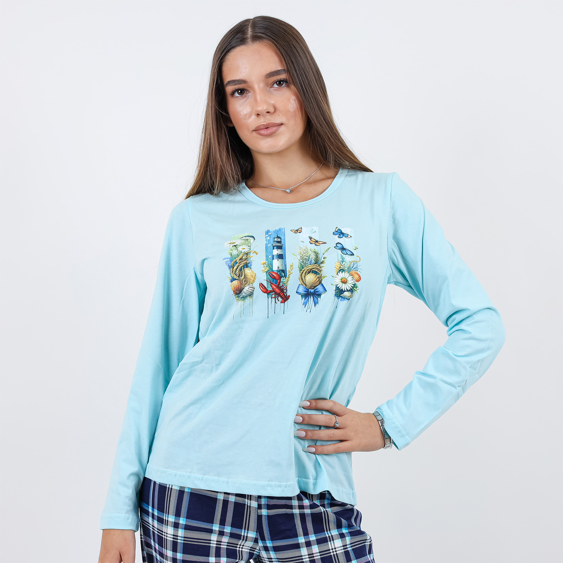 Пижами с дълъг ръкав